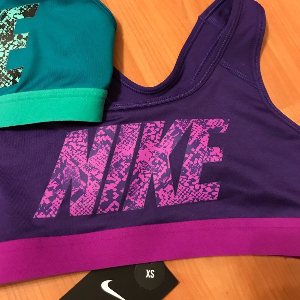 NIKE purple snake skin sports bra